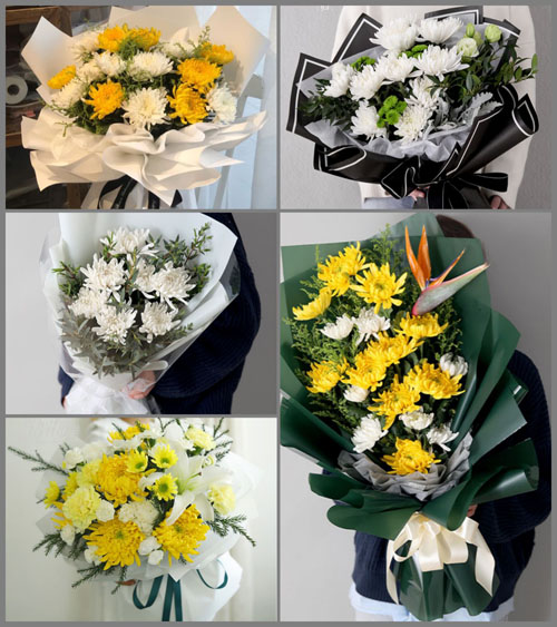 山东青岛即墨市移风店镇高吉庄村白事花束代送